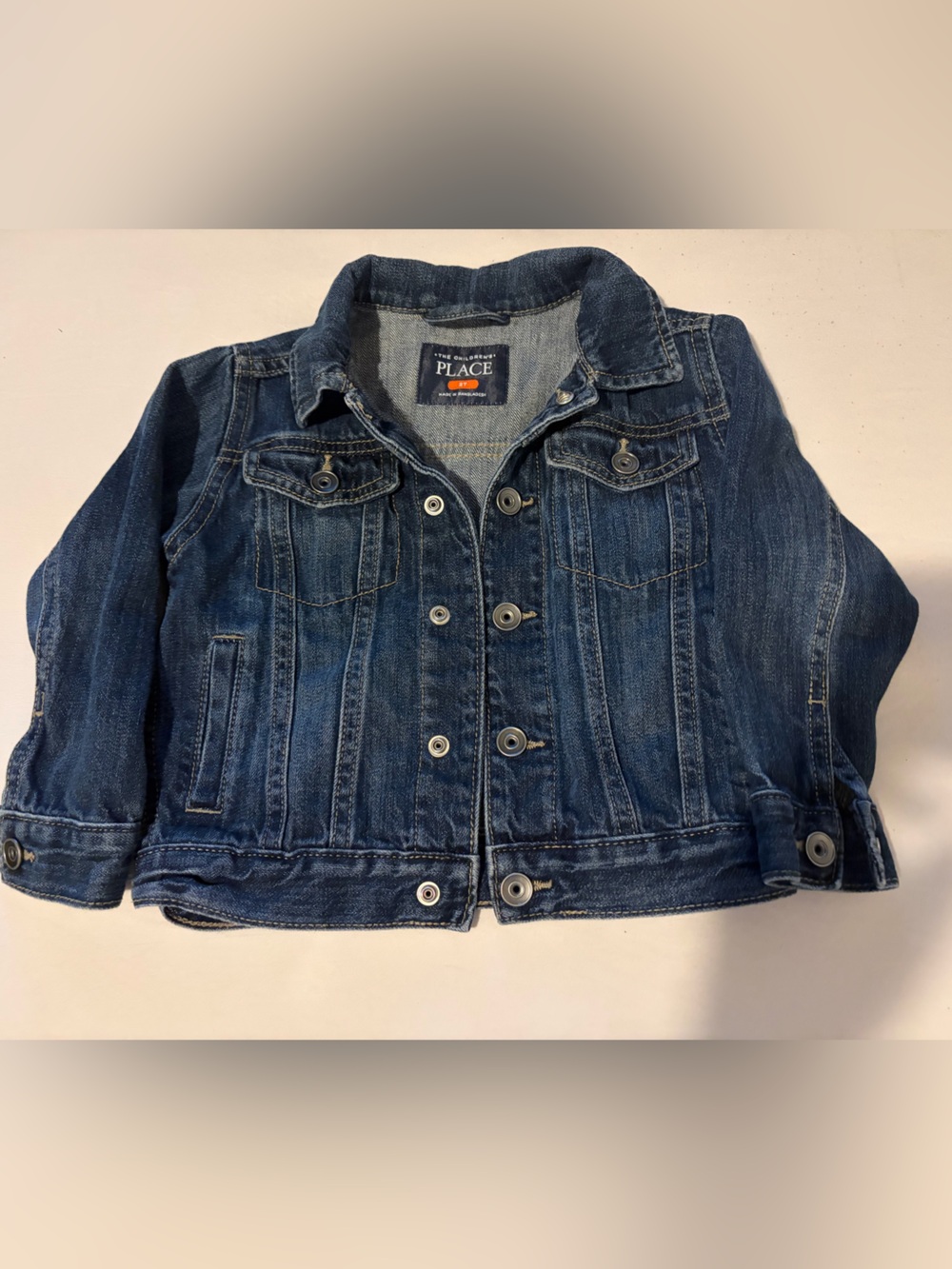 The Children's Place Dark Blue Denim Jean Jacket